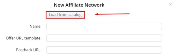 Choose an affiliate network