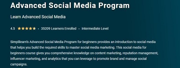 Курс по Фейсбук Advanced Social Media Program