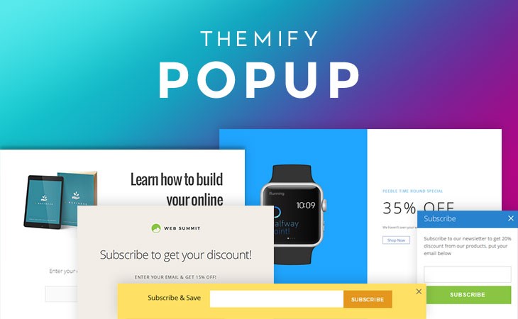 PopUp examples