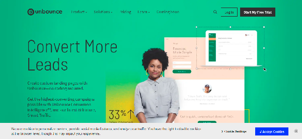 Unbounce landing page builder
