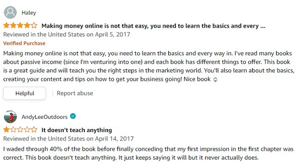 Reviews of the book are contradictory