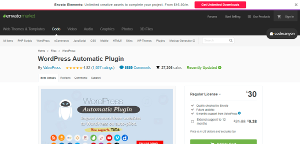 WordPress Automatic Plugin