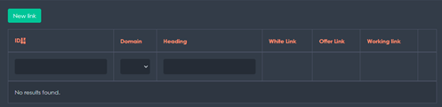 Setting parameters for tracking link jumps