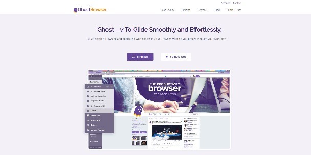 Официальная страница проекта Ghostbrowser