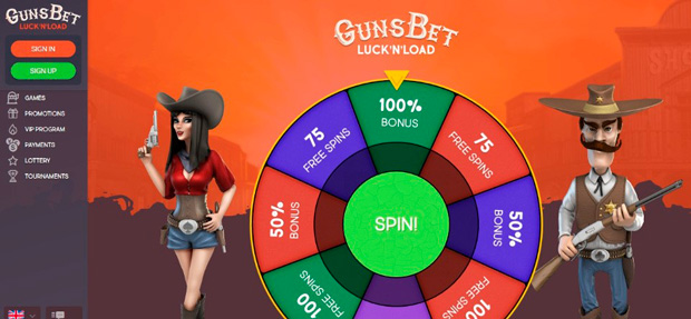Лендинг Gunsbet Casino