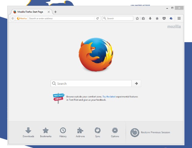 Proxy Browser Portable разработан на базе браузера Firefox