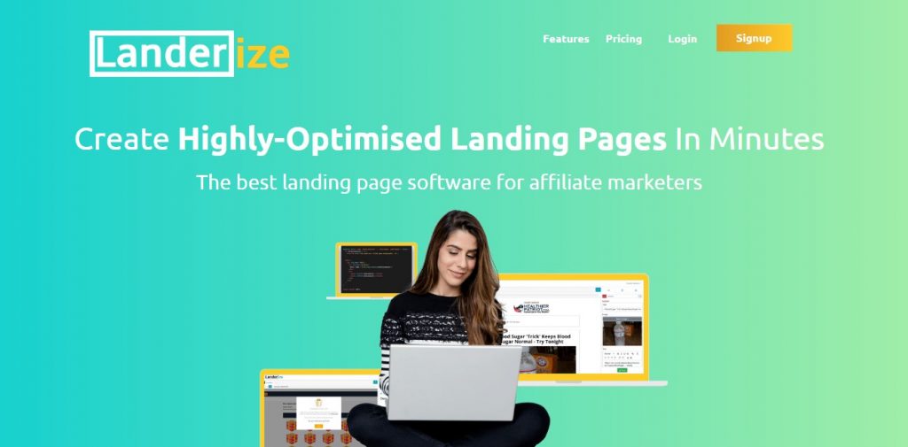 Landerize home page
