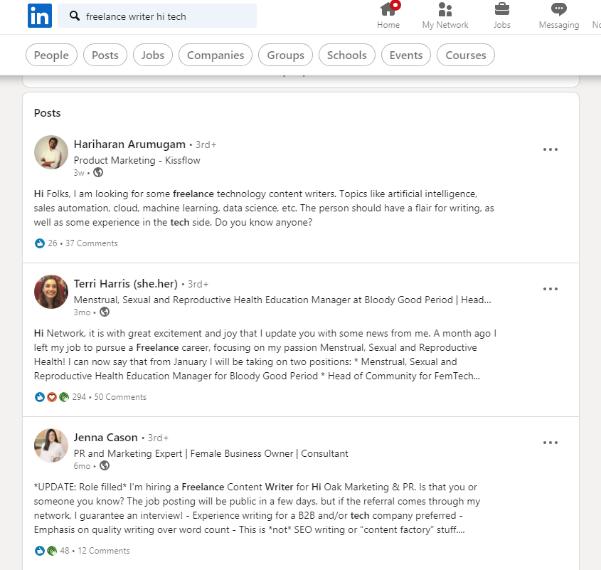 Найти работодателей через Linkedin