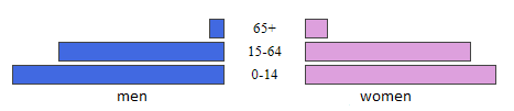 Population by the age