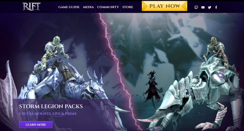 Landing page for RIFT