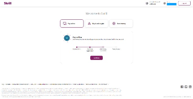 Кабинет платежной системы Skrill