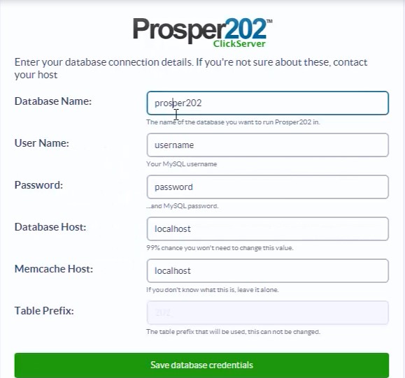 Saving connection to the database data