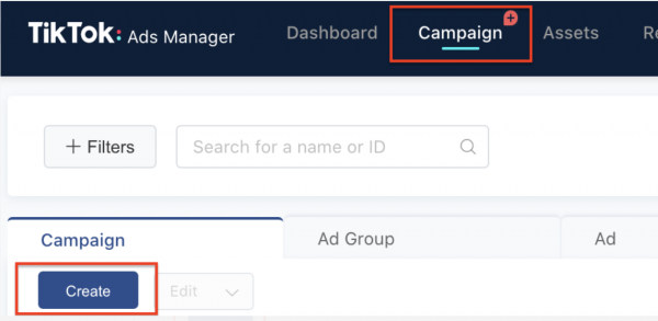 Creating an ad campaign in TikTok 